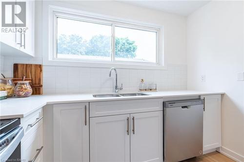 56 Woodman Drive N, Hamilton, ON - Indoor Photo Showing Kitchen With Double Sink