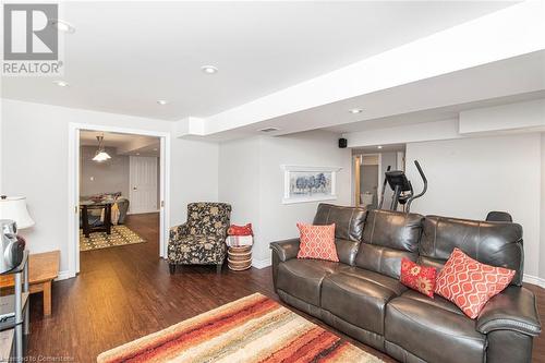 recreation room - 54 Stonepine Crescent, Hamilton, ON - Indoor Photo Showing Living Room