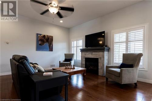 71 Newport Lane, Port Dover, ON - Indoor Photo Showing Living Room With Fireplace