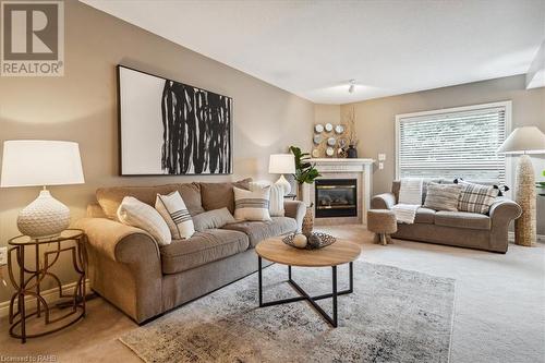 1261 Stephenson Drive, Burlington, ON - Indoor Photo Showing Living Room With Fireplace