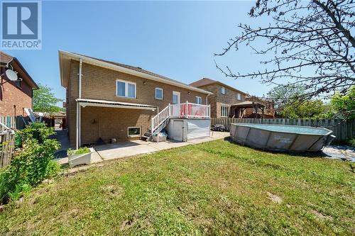 33 Tallman Street, Stoney Creek, ON - Outdoor With Above Ground Pool With Exterior