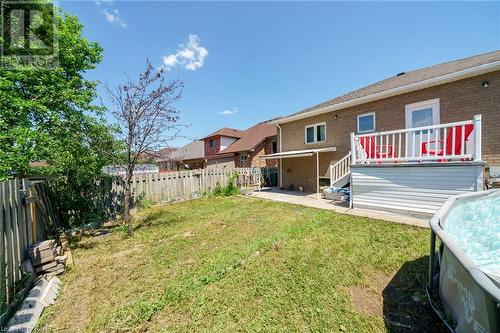 33 Tallman Street, Stoney Creek, ON - Outdoor With Above Ground Pool With Deck Patio Veranda