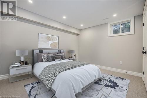 virtually staged - 6490 Panton Street, Burlington, ON - Indoor Photo Showing Bedroom