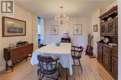 222 Jackson Street W Unit# 206, Hamilton, ON - Indoor Photo Showing Dining Room