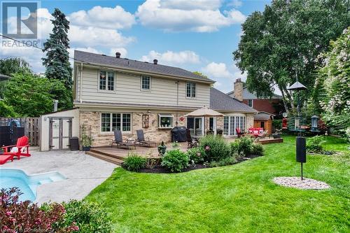 4173 Corrine Court, Burlington, ON - Outdoor With In Ground Pool With Deck Patio Veranda