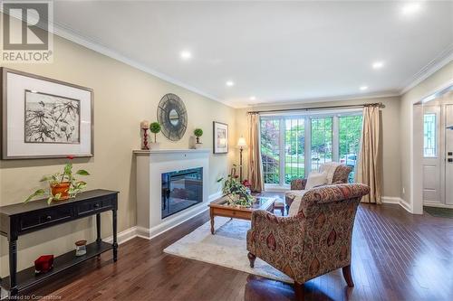 4173 Corrine Court, Burlington, ON - Indoor Photo Showing Living Room With Fireplace