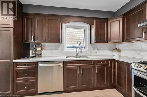 63 Edna Avenue, Hamilton, ON - Indoor Photo Showing Kitchen With Double Sink