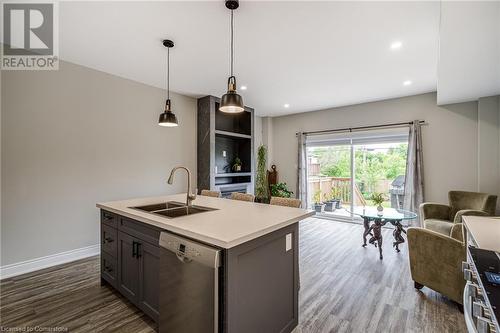 76 Melbourne Street, Hamilton, ON - Indoor Photo Showing Kitchen With Double Sink