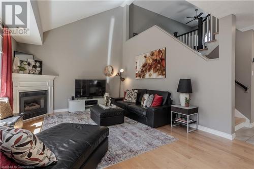 2057 Grovetree Lane, Burlington, ON - Indoor Photo Showing Living Room With Fireplace