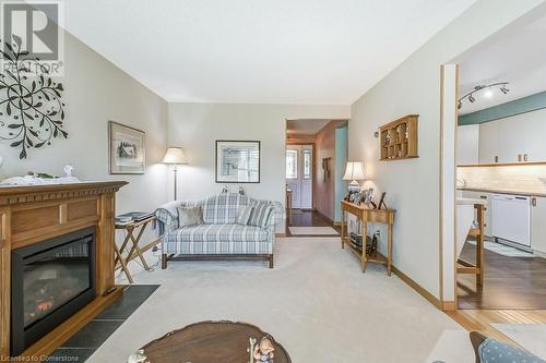 469 Woodview Road Unit# 3, Burlington, ON - Indoor Photo Showing Living Room With Fireplace