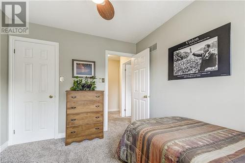 bedroom closet is a walk-in - 2141 Ghent Avenue, Burlington, ON - Indoor Photo Showing Bedroom