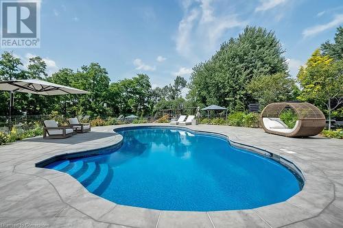 2613 Homestead Drive, Burlington, ON - Outdoor With In Ground Pool With Backyard