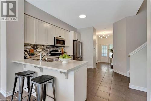 45 Royal Winter Drive Unit# 35, Binbrook, ON - Indoor Photo Showing Kitchen With Double Sink