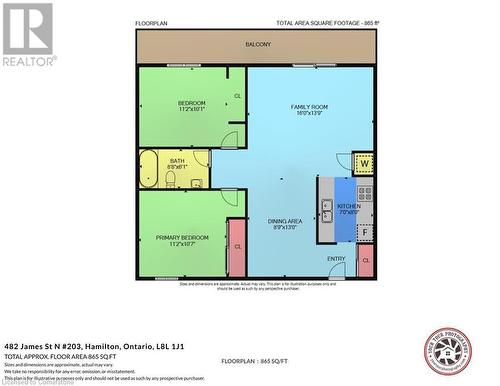 Floor plan - 482 James Street N Unit# 203, Hamilton, ON - Other