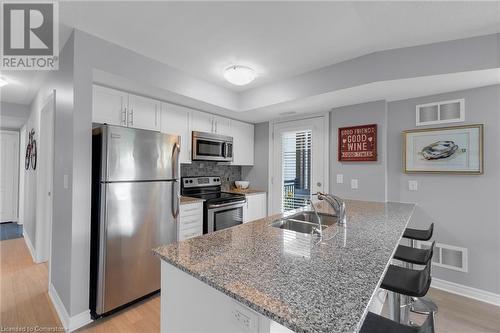 10 Brandy Lane Unit# 201, Collingwood, ON - Indoor Photo Showing Kitchen With Double Sink