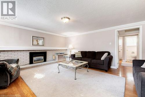 4311 Belfast Avenue, Burlington, ON - Indoor Photo Showing Living Room With Fireplace