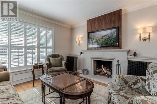 236 Donnelly Drive, Mississauga, ON - Indoor Photo Showing Living Room With Fireplace