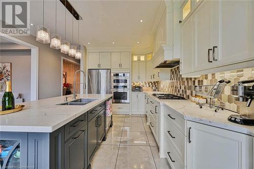 96 Antibes Drive, Brampton, ON - Indoor Photo Showing Kitchen With Double Sink With Upgraded Kitchen