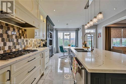 96 Antibes Drive, Brampton, ON - Indoor Photo Showing Kitchen With Double Sink With Upgraded Kitchen