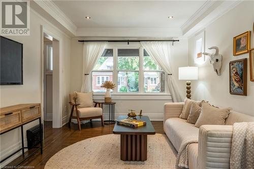 248 Province Street S, Hamilton, ON - Indoor Photo Showing Living Room With Fireplace