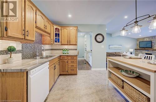 1242 Sheffield Road, Sheffield, ON - Indoor Photo Showing Kitchen With Double Sink