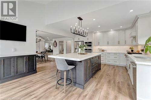 55 Elodia Court, Hamilton, ON - Indoor Photo Showing Kitchen With Upgraded Kitchen