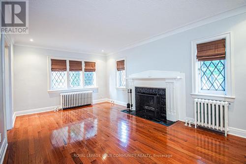 5 Crestview Road, Toronto, ON - Indoor Photo Showing Living Room With Fireplace