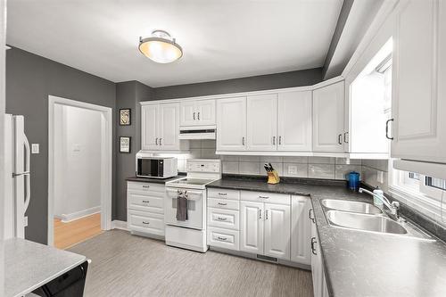 243 Davidson Street, Winnipeg, MB - Indoor Photo Showing Kitchen With Double Sink