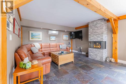 42 Lakeside Circle, Lambton Shores (Grand Bend), ON - Indoor Photo Showing Living Room With Fireplace