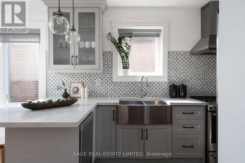 8 Thyra Avenue, Toronto, ON - Indoor Photo Showing Kitchen With Double Sink With Upgraded Kitchen