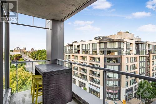 Balcony with Northern and Western views/sunsets - 108 Richmond Road Unit#612, Ottawa, ON - Outdoor With Exterior