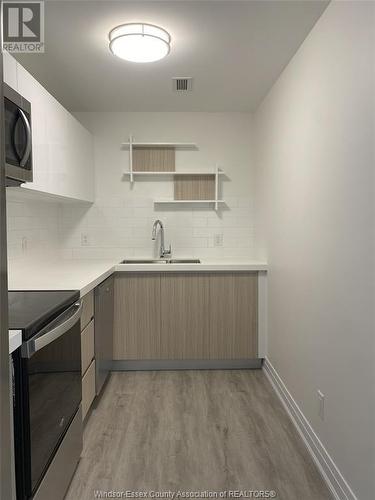 3340 Stella Crescent Unit# 424, Windsor, ON - Indoor Photo Showing Kitchen With Double Sink