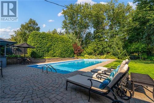 1331 Tyandaga Park Drive, Burlington, ON - Outdoor With In Ground Pool With Deck Patio Veranda With Backyard