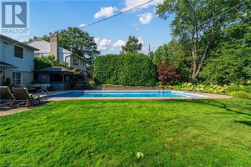 1331 Tyandaga Park Drive, Burlington, ON - Outdoor With In Ground Pool