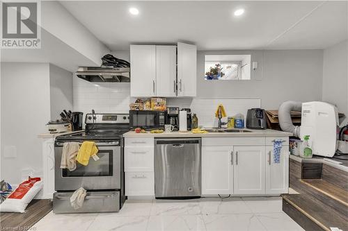 6 Greig Street, Hamilton, ON - Indoor Photo Showing Kitchen With Double Sink