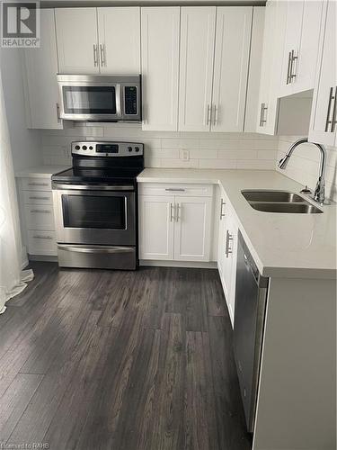 6 Greig Street, Hamilton, ON - Indoor Photo Showing Kitchen With Double Sink