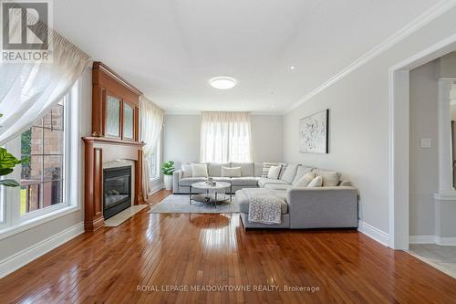 697 Auger Terrace, Milton (Beaty), ON - Indoor Photo Showing Living Room With Fireplace