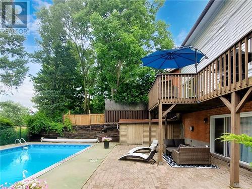 144 Old Ancaster Road, Dundas, ON - Outdoor With In Ground Pool With Deck Patio Veranda