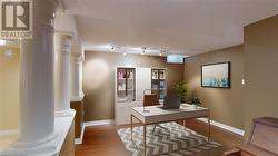 Basement Den, virtually staged - 