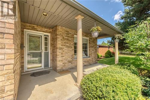 large front porch to enjoy the neighbourhood - 190 Annabelle Street, Hamilton, ON - Outdoor With Exterior