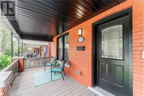 Spacious front deck - 15 Barnesdale Avenue N, Hamilton, ON - Outdoor With Deck Patio Veranda With Exterior