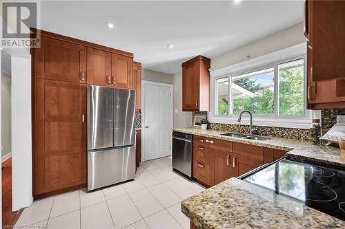 11 Douglas Road, Ancaster, ON - Indoor Photo Showing Kitchen With Double Sink