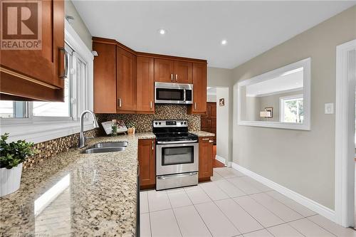 11 Douglas Road, Ancaster, ON - Indoor Photo Showing Kitchen With Double Sink