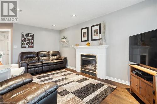 126 Gurnett Drive, Hamilton, ON - Indoor Photo Showing Living Room With Fireplace