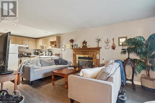 126 Gurnett Drive, Hamilton, ON - Indoor Photo Showing Living Room With Fireplace