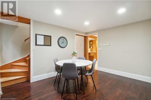 Staircase to Upper Level - 229 Main Street W, Grimsby, ON - Indoor Photo Showing Dining Room