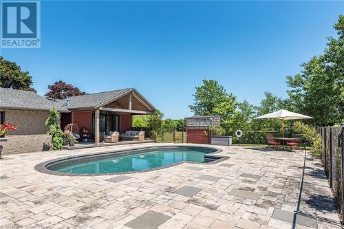 253 Ridge Road W, Grimsby, ON - Outdoor With In Ground Pool With Backyard