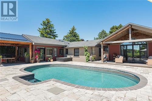 253 Ridge Road W, Grimsby, ON - Outdoor With In Ground Pool With Deck Patio Veranda