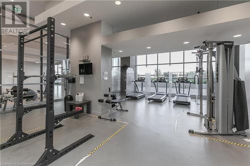 2081 Fairview Street Unit# 1404, Burlington, ON - Indoor Photo Showing Gym Room