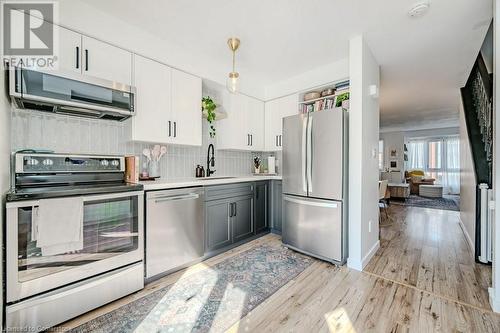 895 Maple Avenue Unit# 416, Burlington, ON - Indoor Photo Showing Kitchen With Stainless Steel Kitchen